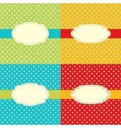 Vintage cards vector image
