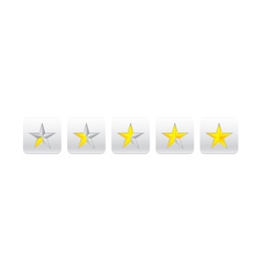 Partially filled progress bar from star vector image