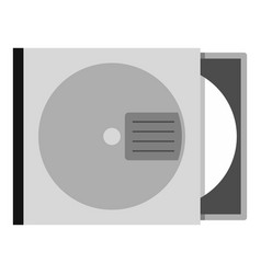 Cd or dvd case icon isolated vector image