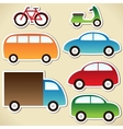 Transport set vector image