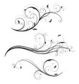 Floral elements vector image