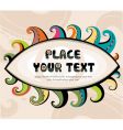 Decorative eye vector image
