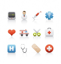 Medical icons vector image