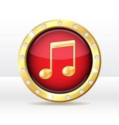 Music icon vector image
