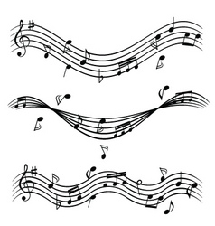 Music notes vector image