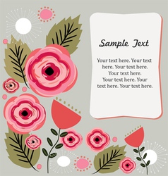 Floral background vector image