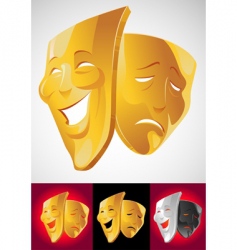 Theater masks vector image