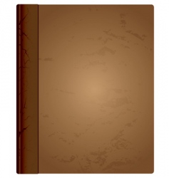 Leather book vector image