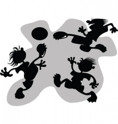 Cartoon football vector image