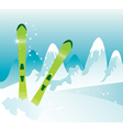 Skis vector image