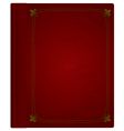 Leather book vector image