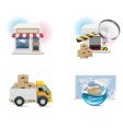 Shopping icons vector image