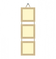 Framework for photos on wallpaper Framework for photos on wallpaper vector image