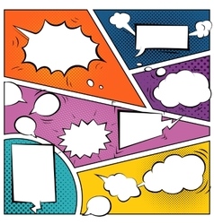 Comic speech bubbles vector image
