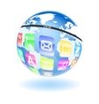 Metaphor of information age vector image