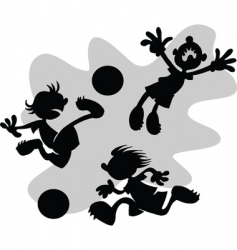 Cartoon football vector image