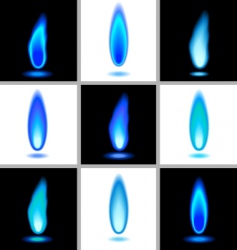 Gas flames vector image