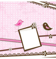 Greeting card template vector image