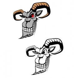Wild ram vector image