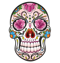 Mexican sugar skull vector image