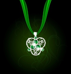 Jewelry pendant vector image