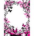 Flowers and butterflies vector image