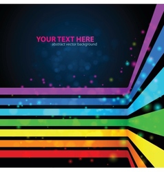 Rainbow Lines Background vector image