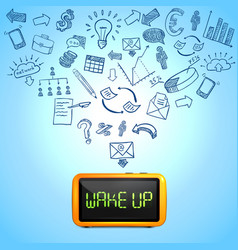 Business morning composition Business morning composition vector image
