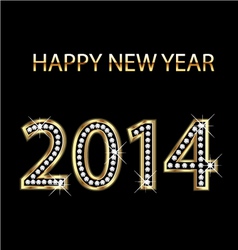 2014 Happy New Year vector image
