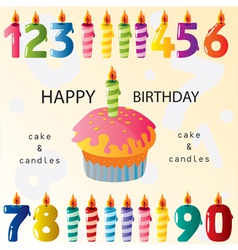 Birthday elements vector image