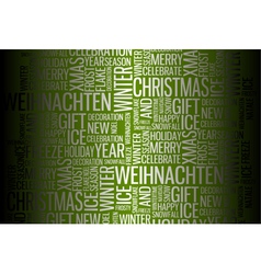 Abstract christmas card vector image