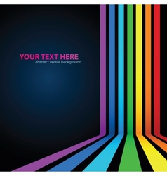 Rainbow Lines Background vector image