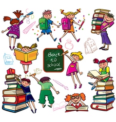 Back to school vector image