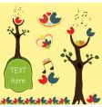 Eggs and birds vector image