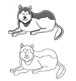 Husky dog vector image