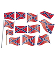 Confederate flag vector image