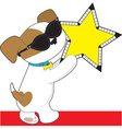 Cute Puppy Star vector image