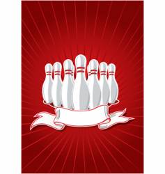 Pins with banner vector image