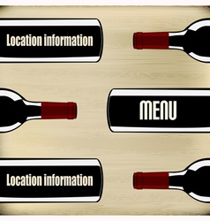 Wine Menu vector image