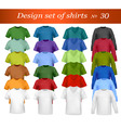 T-shirt template vector image