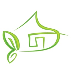 Green house vector image