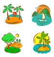 Summer icons vector image