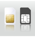 Sim card Mobile telecommunication Sim card Mobile telecommunication vector image