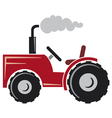 Red tractor vector image