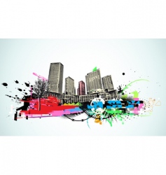 Urban background vector image
