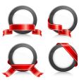Frame with ribbon vector image