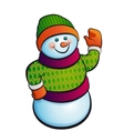Snowman vector image