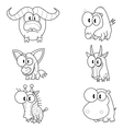 Cartoon animals vector image