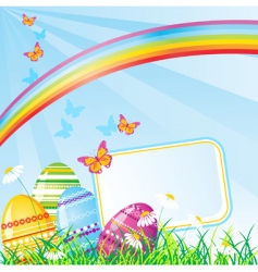 Easter card vector image