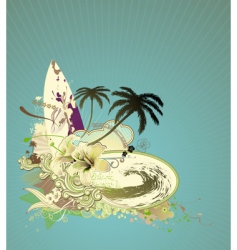 Summer vacation vector image